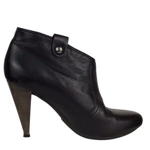 Coach Black Leather Aliza Heeled Ankle Boots